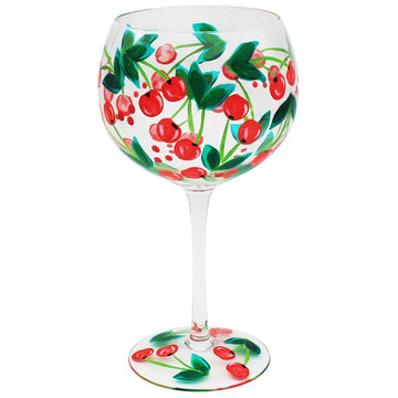 Lynsey Johnstone Cherries Copa Gin Glass