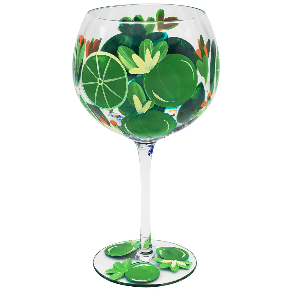 Lynsey Johnstone Green Limes Copa Gin Glass