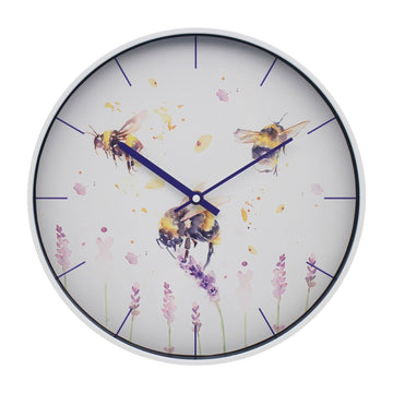 Country Life Bees Round Wall Clock Analogue