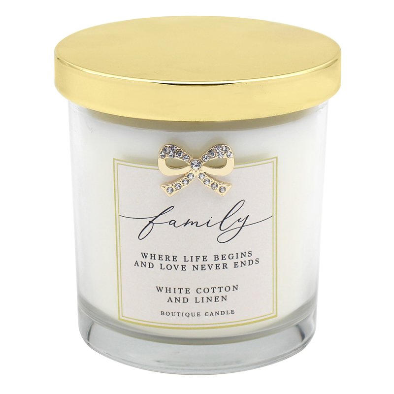 200ml Cotton Linen Scented Candle Jar