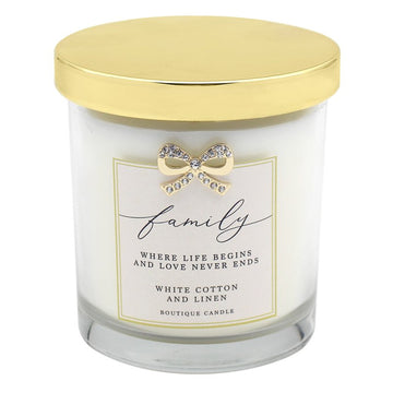 200ml Cotton Linen Scented Candle Jar