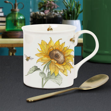 Bee-tanical Sunflower Flower Mug 250ml Cup