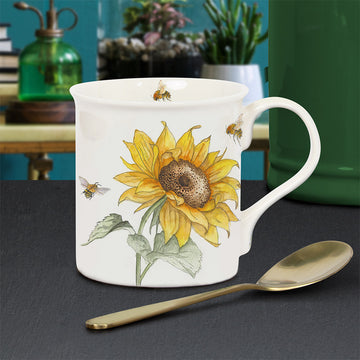 250ml Bee-tanical Sunflower Flower Ceramic Mug