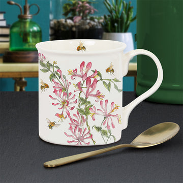 Bee-tanical Honeysuckle Flower Mug 250ml Cup