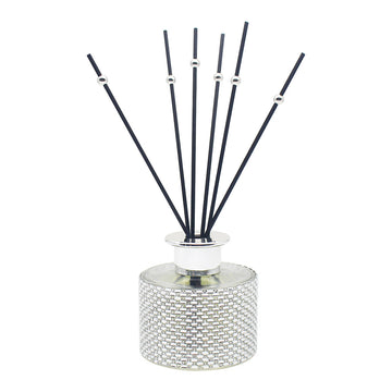 Silver Diamante Reed Diffuser 200ml Boutique Pomegranate Noir