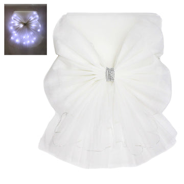 Deluxe Luxury LED White Door Bow