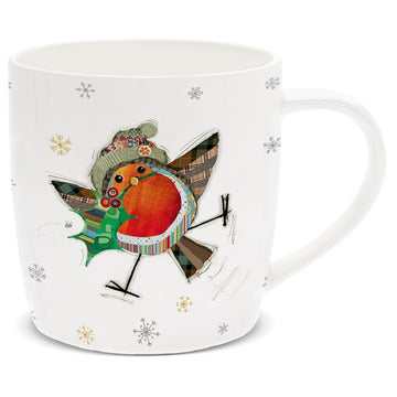 Fine China 350ml Mug Bug Art Robin Bird Coffee Cup