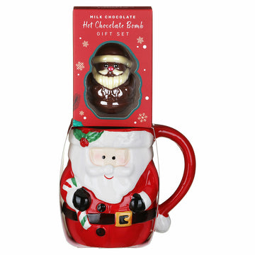 Santa Claus Hot Chocolate Bomb Cocoa Drink Mug Christmas Gift Set