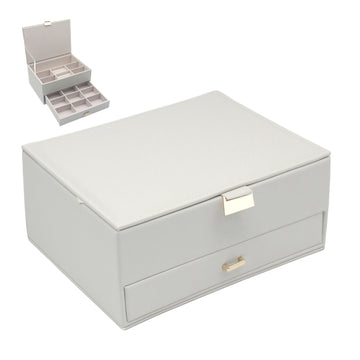 White Jewellery Box with Drawer Ring
