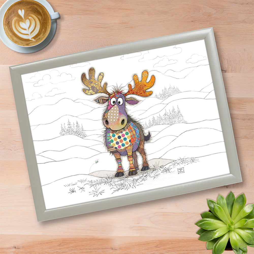 Maxi Moose Bug Art Padded Cushioned Lap Tray