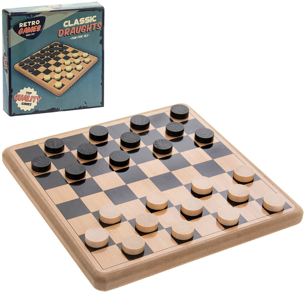 Retro Traditional Board Game Draughts