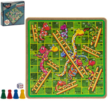 Retro Traditional Board Game Snakes & Ladder
