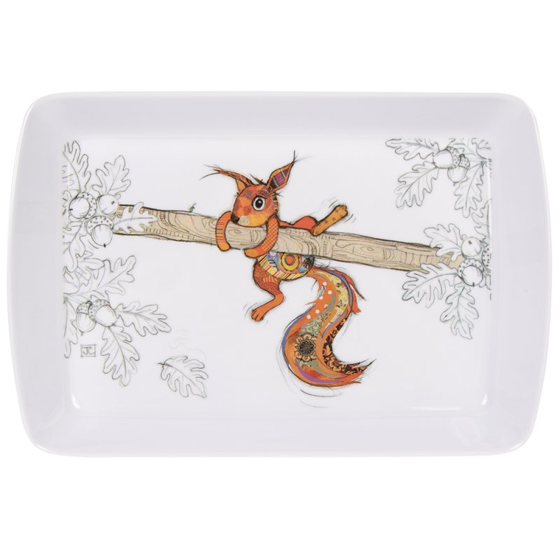 Bug Art Squirrel Melamine Tray