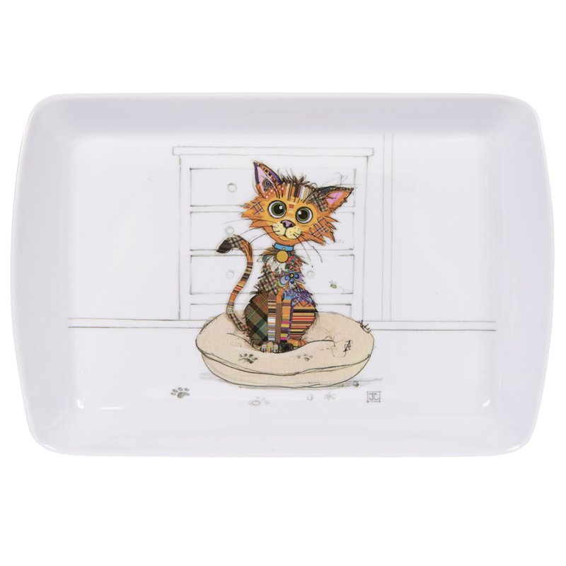 Rectangle Melamine Bug Art Kimba Kitten Serving Tray