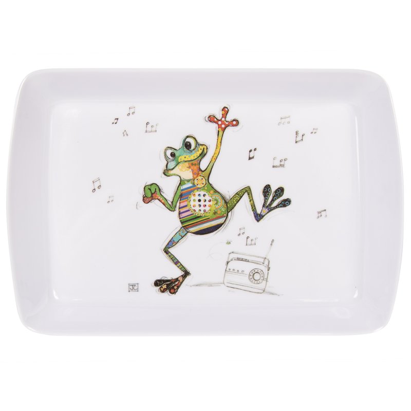 Bug Art Frog Melamine Tray