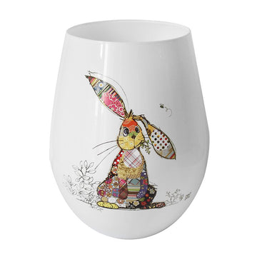 580ml Bug Art Binky Bunny Stemless Gin Glass