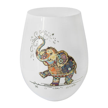 580ml Bug Art Eddie Elephant Stemless Gin Glass