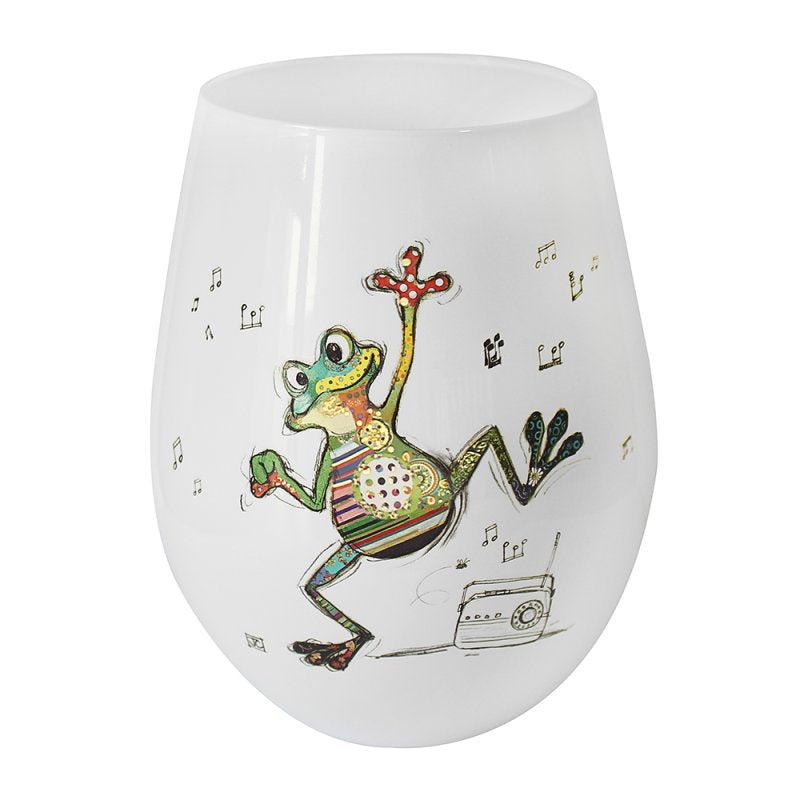 Freddy Frog Stemless Gin Glass