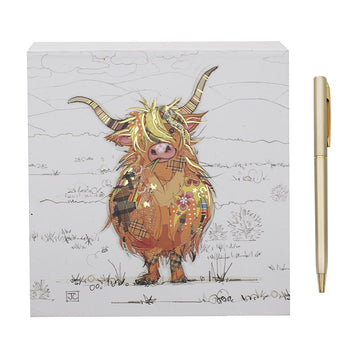Highland Hamish Stationery Memo Pad with Pen