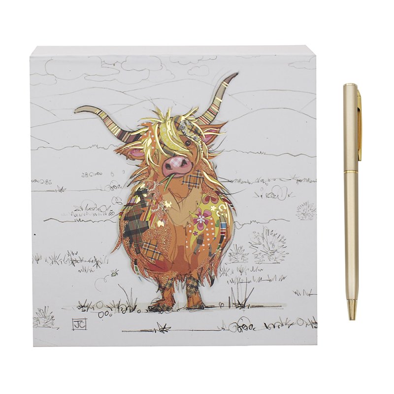 Bug Art Highland Hamish Stationery Memo Pad With Pen