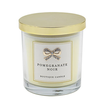Pomegranate Noir Glass Cup Boutique Scented Candle