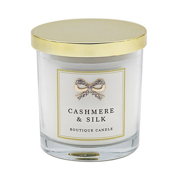 Cashmere & Silk Glass Cup Boutique Scented Candle