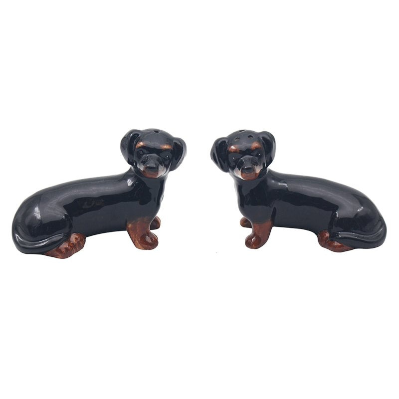 Dachshund Dog Shaped Ceramic Salt & Pepper Shaker Set