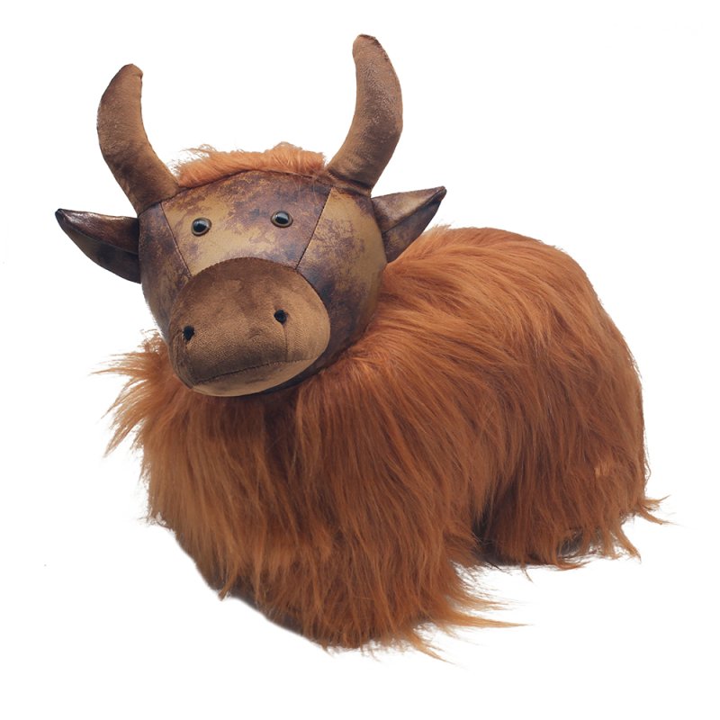 Highland Cow Animal Plushie Door Stopper