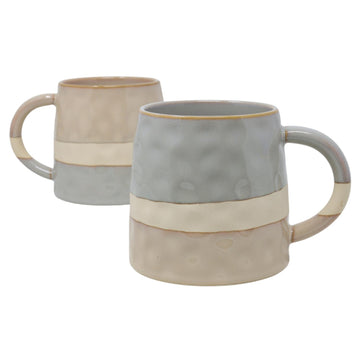 Set of 2 Sandrift Reactive Glaze Flat Bottom Mug