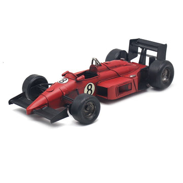 Red Vintage Racing Formula One Car Miniature Decor