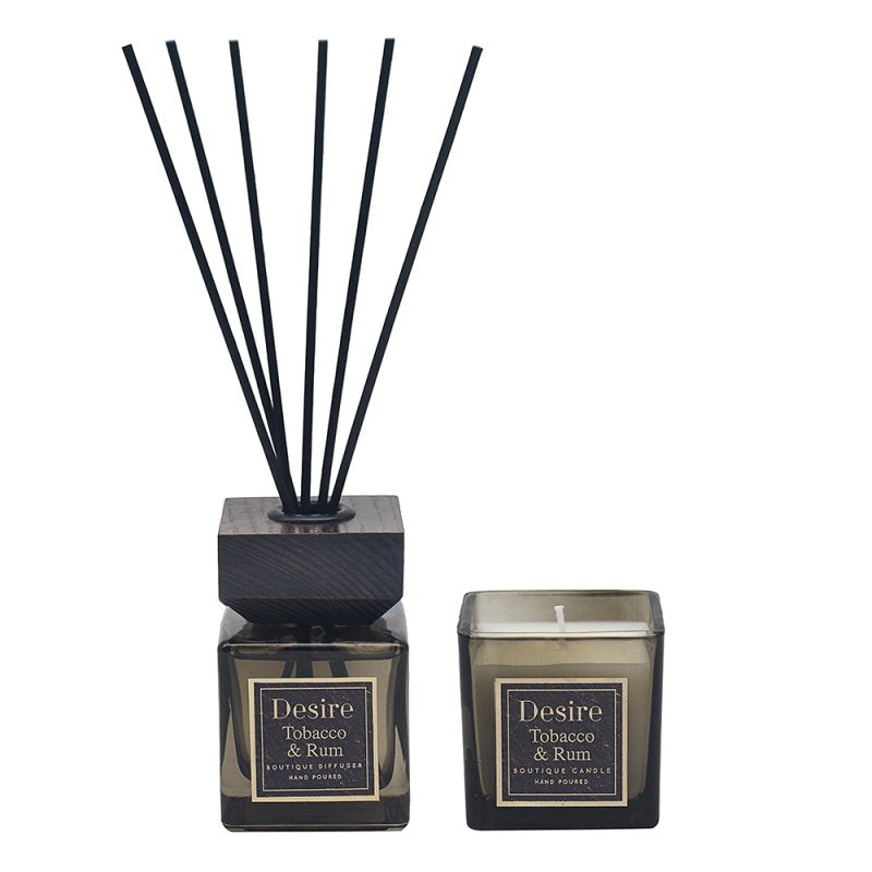 Reed Diffuser & Candle Gifting Set Tobacco & Rum