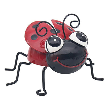 9cm Bright Eyes Red Ladybird Beetle Garden Ornament