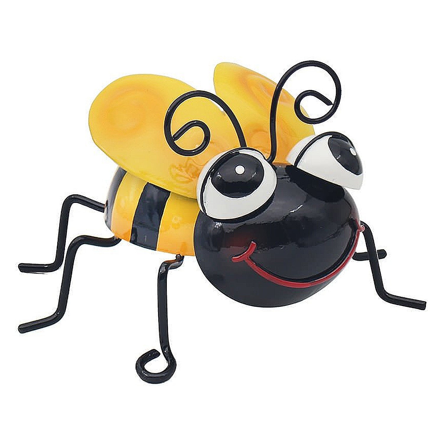 10cm Bright Eyes Yellow Bee Garden Ornament