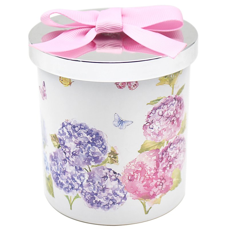 Floral Pink Butterfly Blossom Design Scented Candle