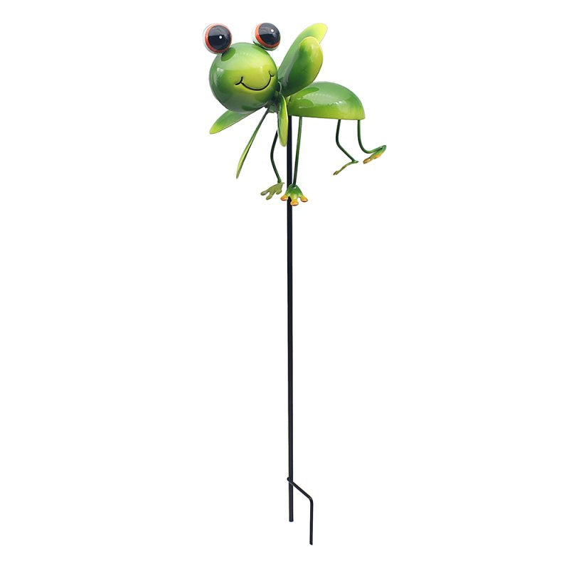 Bright Eyes Green Frog Garden Ornament