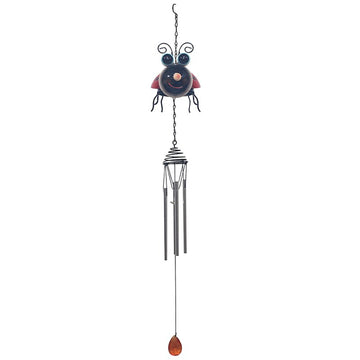 6Pcs Bright Eyes Red Ladybird Garden Wind Chimes