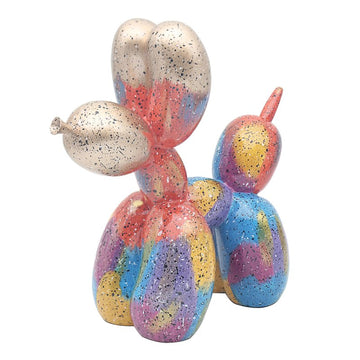 Bubble Dog Rainbow Glitter Home Ornament