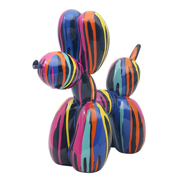 Bubble Dog Black Paint Splash Art Ornament