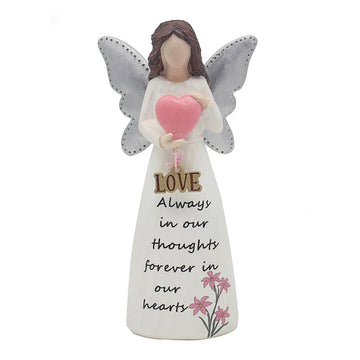 White Angel Love Figurine Display Home Ornament