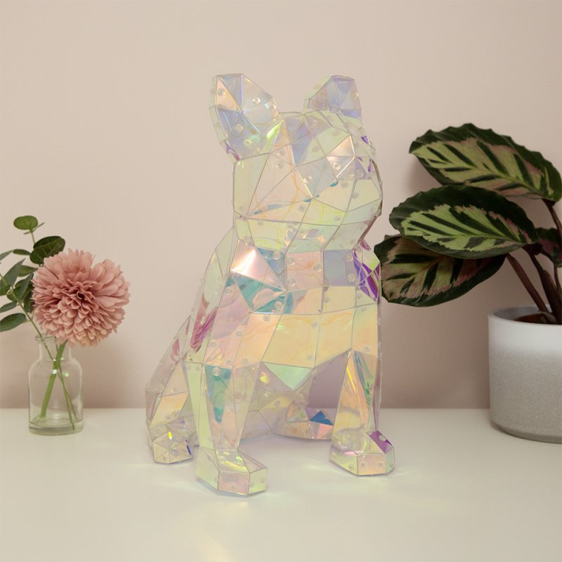 Starlightz Holographic Crystal LED Frenchie Night Light