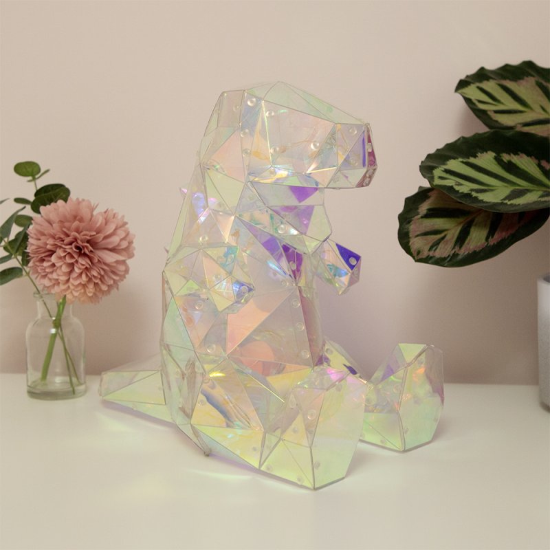 Starlightz Holographic Crystal LED Dinosaur Night Light