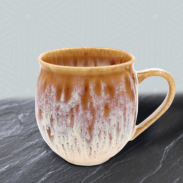 Reactive Glaze Caramel Mug Ceramic Coffee Tea Cup