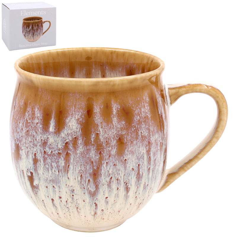 Reactive Glaze Caramel Mug Ceramic Coffee Tea Cup