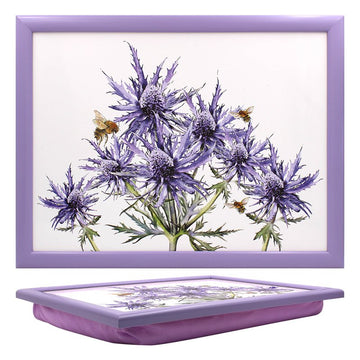 Purple Thistles Bee-tanical Floral Series Laptray