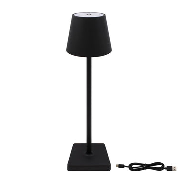 Black Rechargeable Wireless Table Lamp
