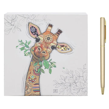 Bug Art Gina Giraffe Stationery Memo Pad With Pen