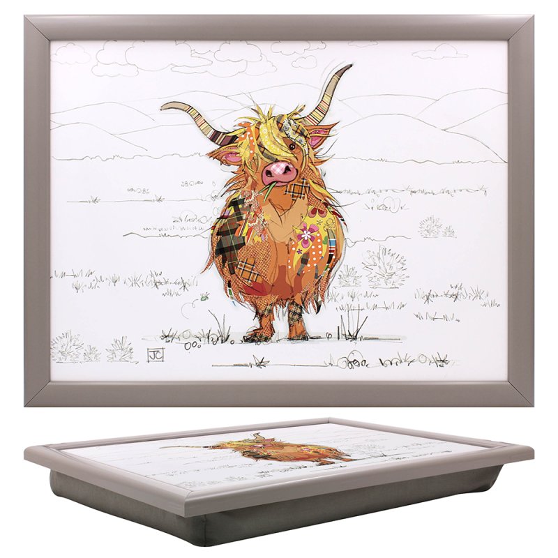 Bug Art Hamish Highland Cushioned Lap Tray With Bean Bag