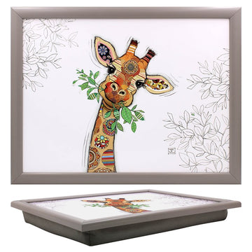 Bug Art Gina Giraffe Cushioned Lap Tray With Bean Bag