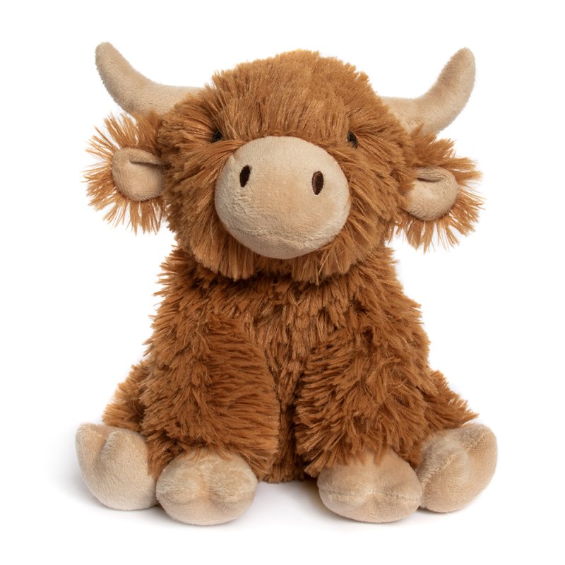 Sitting Hughie The Cow Eco-Friendly Plushie Stuffed Toy