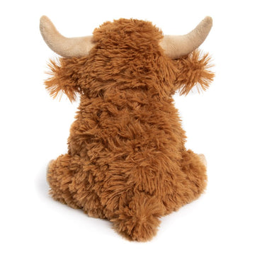 Highland Cow Sitting Hughie The Cow Eco-Friendly Plushie